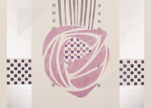 Mackintosh Wall Stencil, Hill House Magnet (H CB)