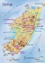 Iona Map Magnet
