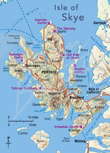 Isle of Skye Map Magnet