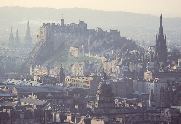City from Salisbury Crags, Edinburgh 2 Postcard