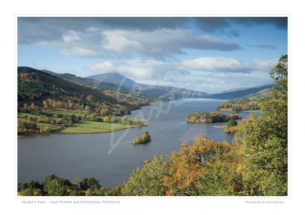 Queens View, Perthshire Print