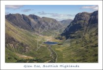 Glencoe, West Highlands Postcard
