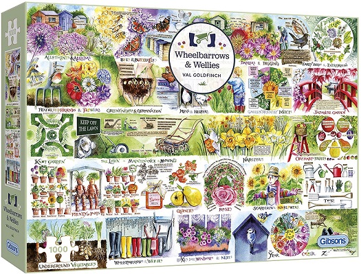 Jigsaw Wheelbarrows & Wellies 1000pc
