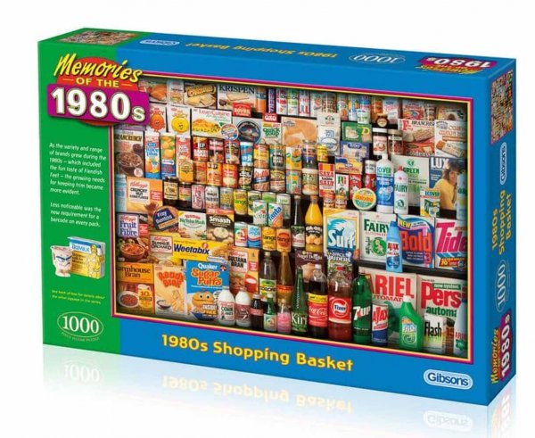 Jigsaw 1980s Shopping Basket 1000pc (Mar