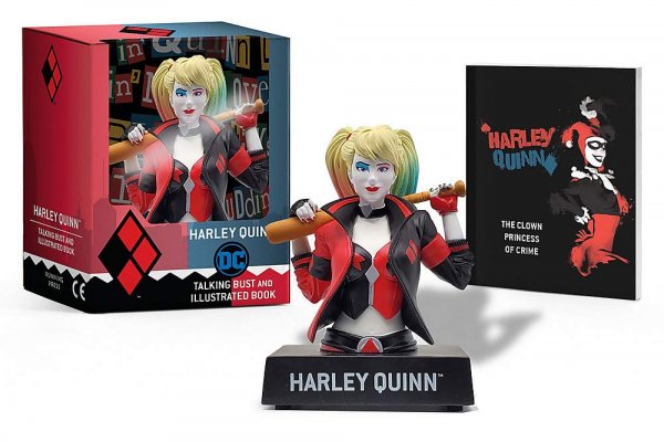 Harley Quinn Talking Figure & Book
