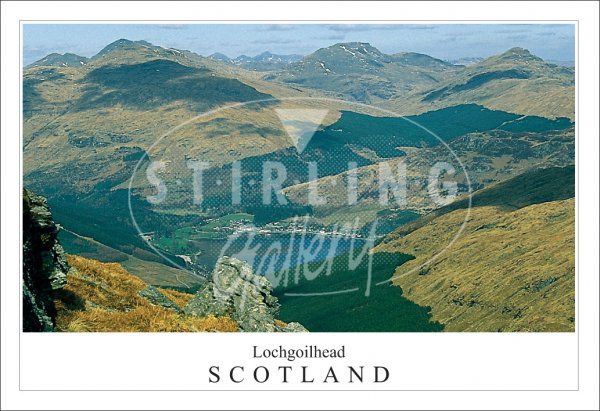 Lochgoilhead - Scotland, through Hills Above Postcard (H SG)