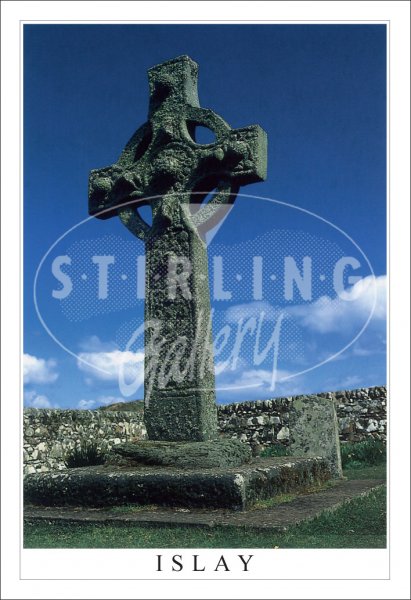 Kildalton Cross, Islay Postcard (V SG)