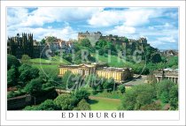 Edinburgh Castle and Art Galleries, Edinburgh Postcard