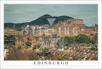 Castle from Salisbury Crags, Edinburgh Postcard
