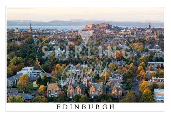 Edinburgh, from Blackford Hill over Marchmont Postcard