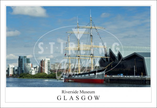 Riverside Museum - Glasgow, Tall Ship Glenlee Postcard