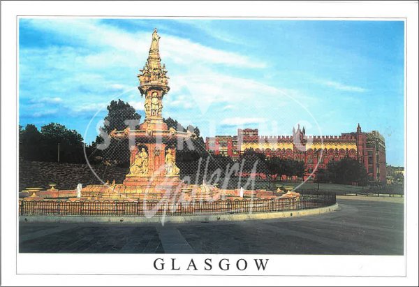 Doulton Fountain, Doge's Palace - Glasgow Postcard