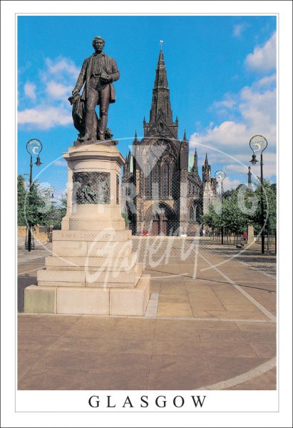 Glasgow Cathedral & David Livingstone - Glasgow Postcard