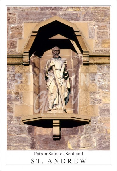 Patron Saint of Scotland - ST. Andrew, Statue Postcard