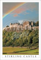 Stirling Castle, Rainbow Postcard