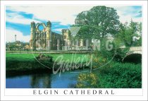 Elgin Cathedral, from River Postcard