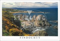 Findochty, Cliffs and Stacks Postcard