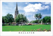 Ballater, Kirk and Park Postcard