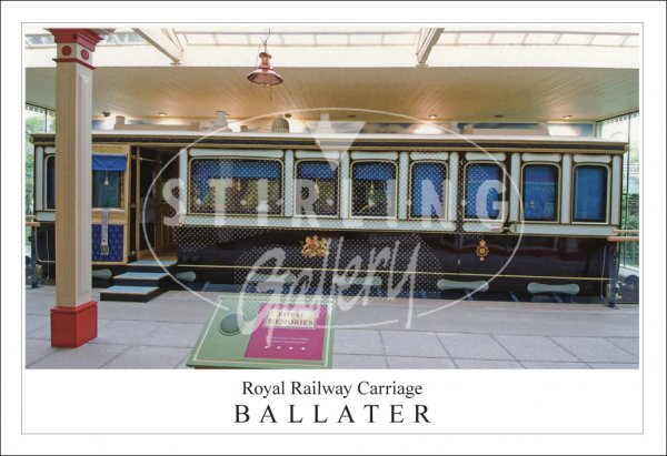 Royal Rail Carriage - Ballater Postcard