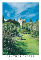 Crathes Castle, from Garden in Spring, Banchory Postcard