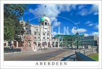 His Majesty's Theatre & William Wallace Statue, Aberdeen Postcard