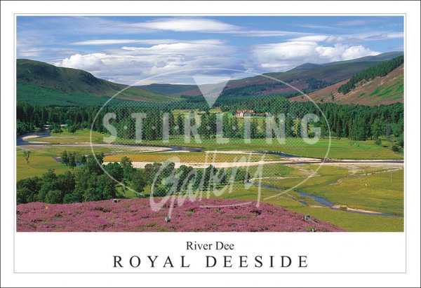 River Dee - Royal Deeside, to Mar Lodge Postcard