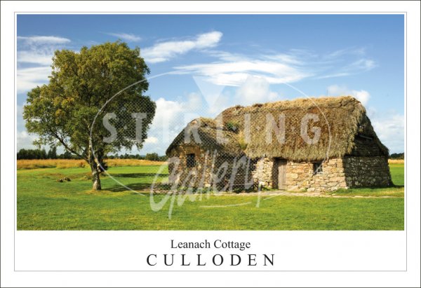 Leanach Cottage - Culloden Postcard