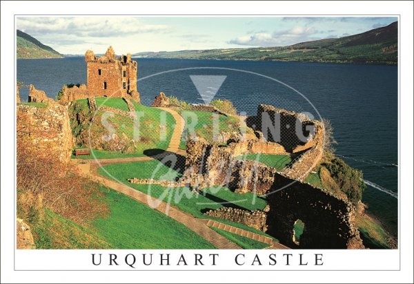 Urquhart Castle, Loch Ness, Close Up Postcard