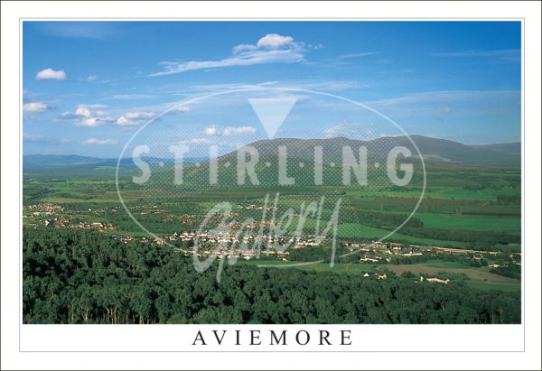 Aviemore from Criagellachie Postcard