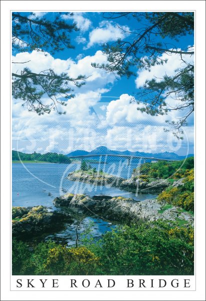 Skye Road Bridge, from Loch Alsh Postcard (V SG)