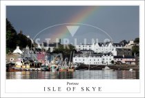 Portree - Isle of Skye, Rainbow Postcard