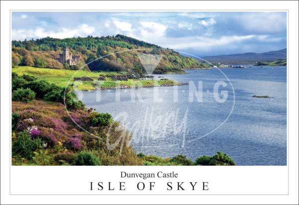 Dunvegan Castle - Isle of Skye, along Loch Dunvegan Postcard (H SG)