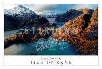 Loch Coruisk - Isle of Skye, snow on Black Cuillins Postcard