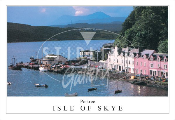 Portree - Isle of Skye, Harbour Postcard (H SG)