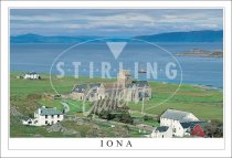 Iona - Over Iona Abbey to sound of Iona Postcard (H SG)