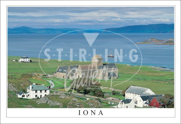 Iona - Over Iona Abbey to sound of Iona Postcard