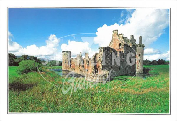 Caerlaverock Castle, Summer Postcard