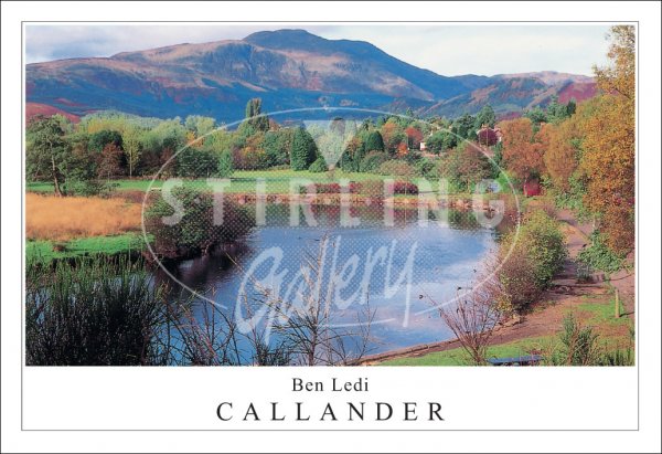 Ben Ledi - Callander, and River Teith Postcard