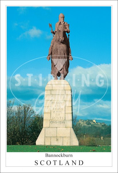 Bannockburn - Scotland, Robert the Bruce Postcard