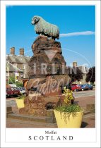 Moffat, Colvin Fountain - Scotland Postcard