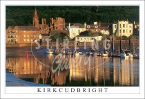 Kirkcudbright, Marina & MacLellan's Castle Postcard