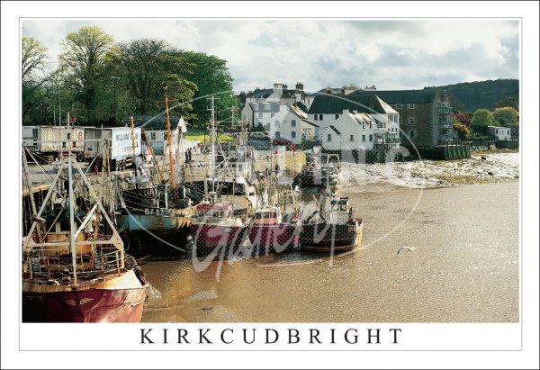 Kirkcudbright on the River Dee and Fleet Postcard