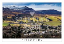 Pitlochry, from Cluanie Walk, Snow Postcard