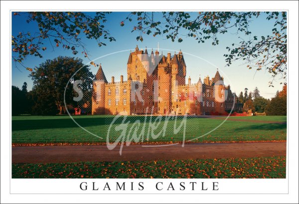 Glamis Castle, Autumn Postcard
