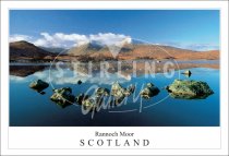 Rannoch Moor - Scotland, Black Mount Postcard