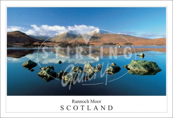 Rannoch Moor - Scotland, Black Mount Postcard