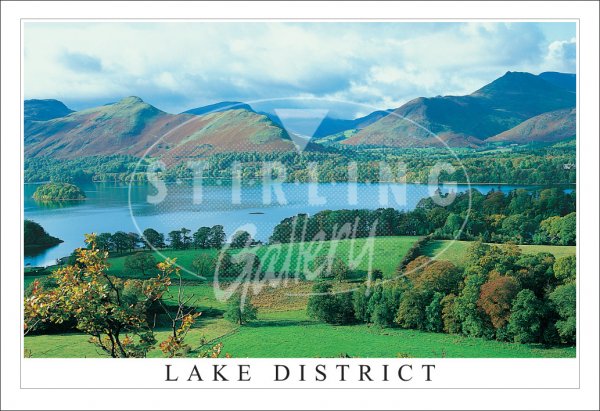 Across Derwentwater to Cat Bells, Lake District Postcard