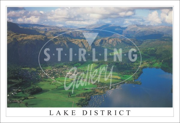 Coniston from the Air - Lake District Postcard