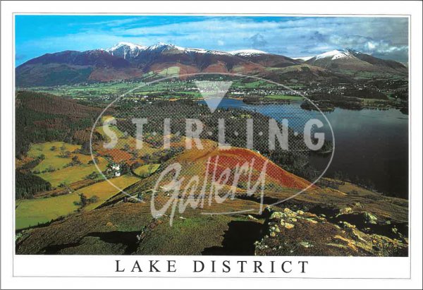 Keswick from Catbells - Lake District Postcard