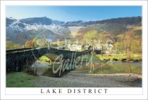 Bridge, River Derwent, Borrowdale - Lake District Postcard